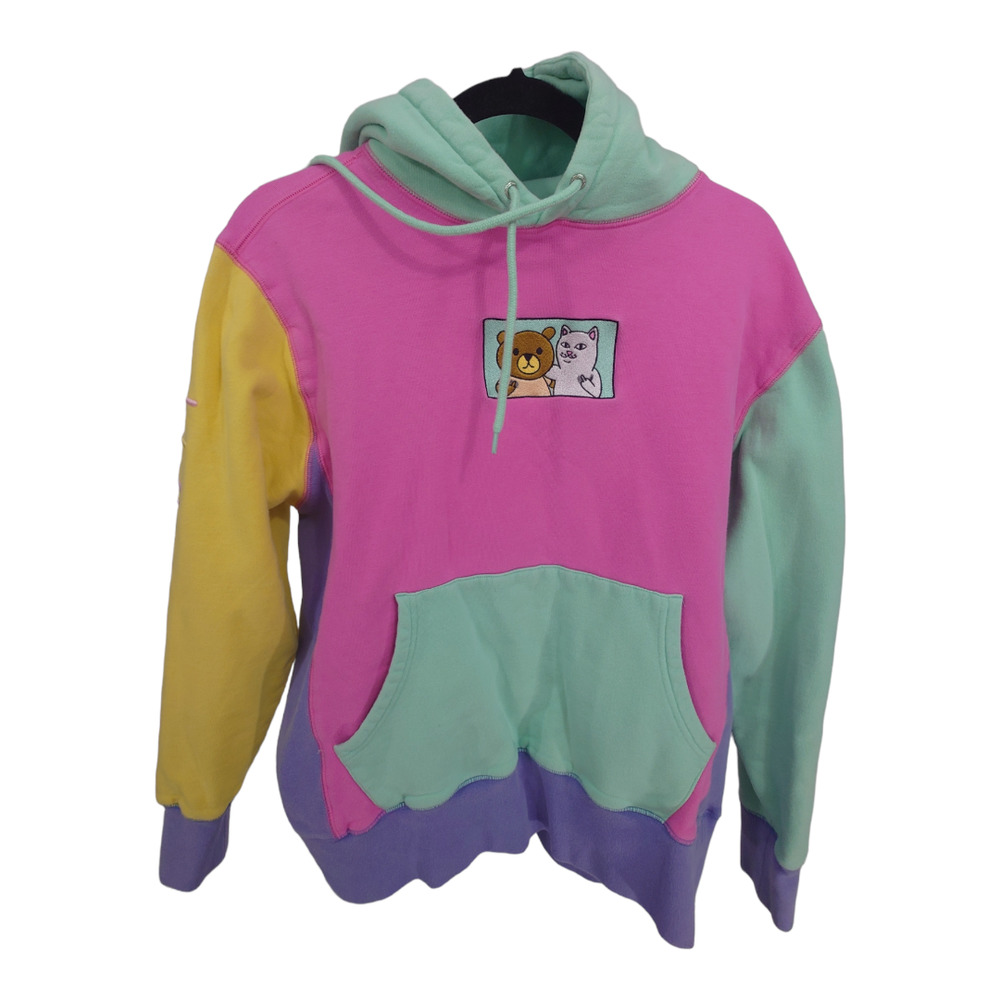 RIPNDIP x Teddy Fresh Colorblock Hoodie Small